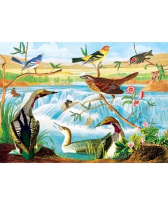 Audubon - Harmony of Birds and Stream 1000 Piece Jigsaw Puzzle
