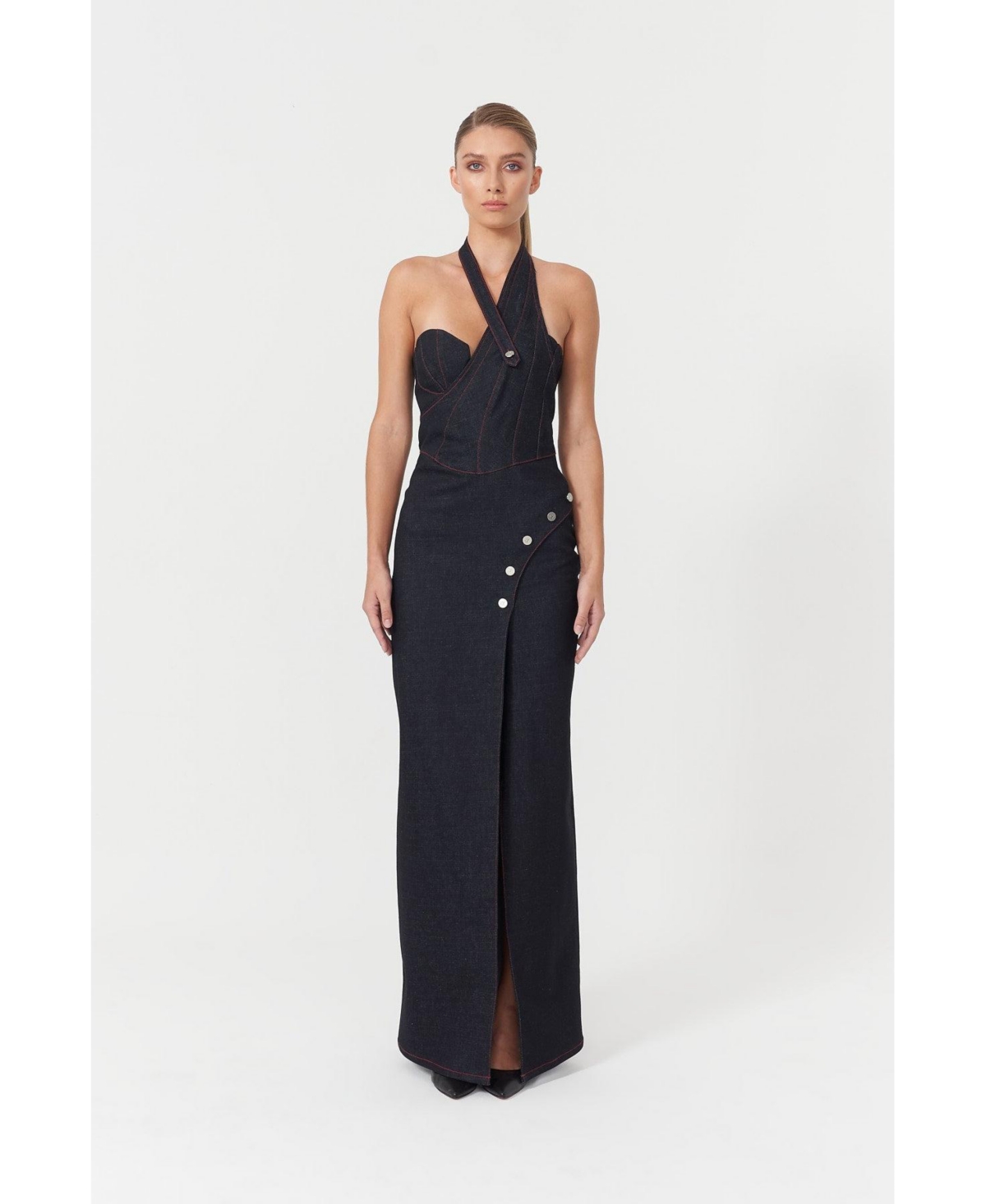 Women's Davidson Cross Neck Maxi Dress