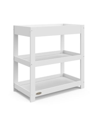 Customizable Changing Table with Water-Resistant Changing Pad - (White)