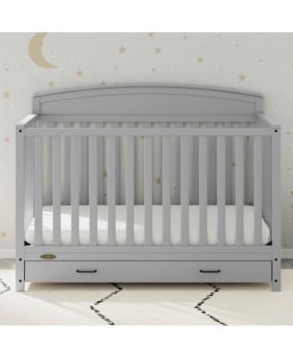 Benton 5-in-1 Convertible Crib with Drawer (Pebble Gray)