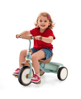 Kids Tricycle Toddler Trike with Adjustable Seat & Storage Basket 3 Wheel Bike