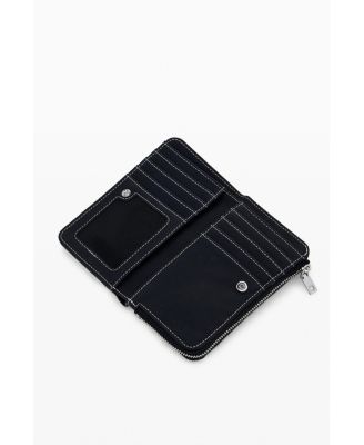 Women's Medium graffiti faux leather wallet