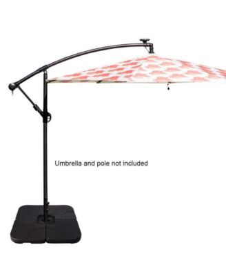 20 Inch Patio Offset Water Filled Plate Umbrella Base Sand