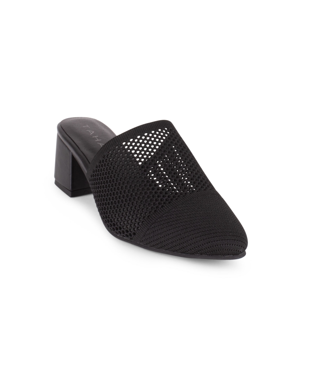 Tahari Santorini Knit Mule In Black
