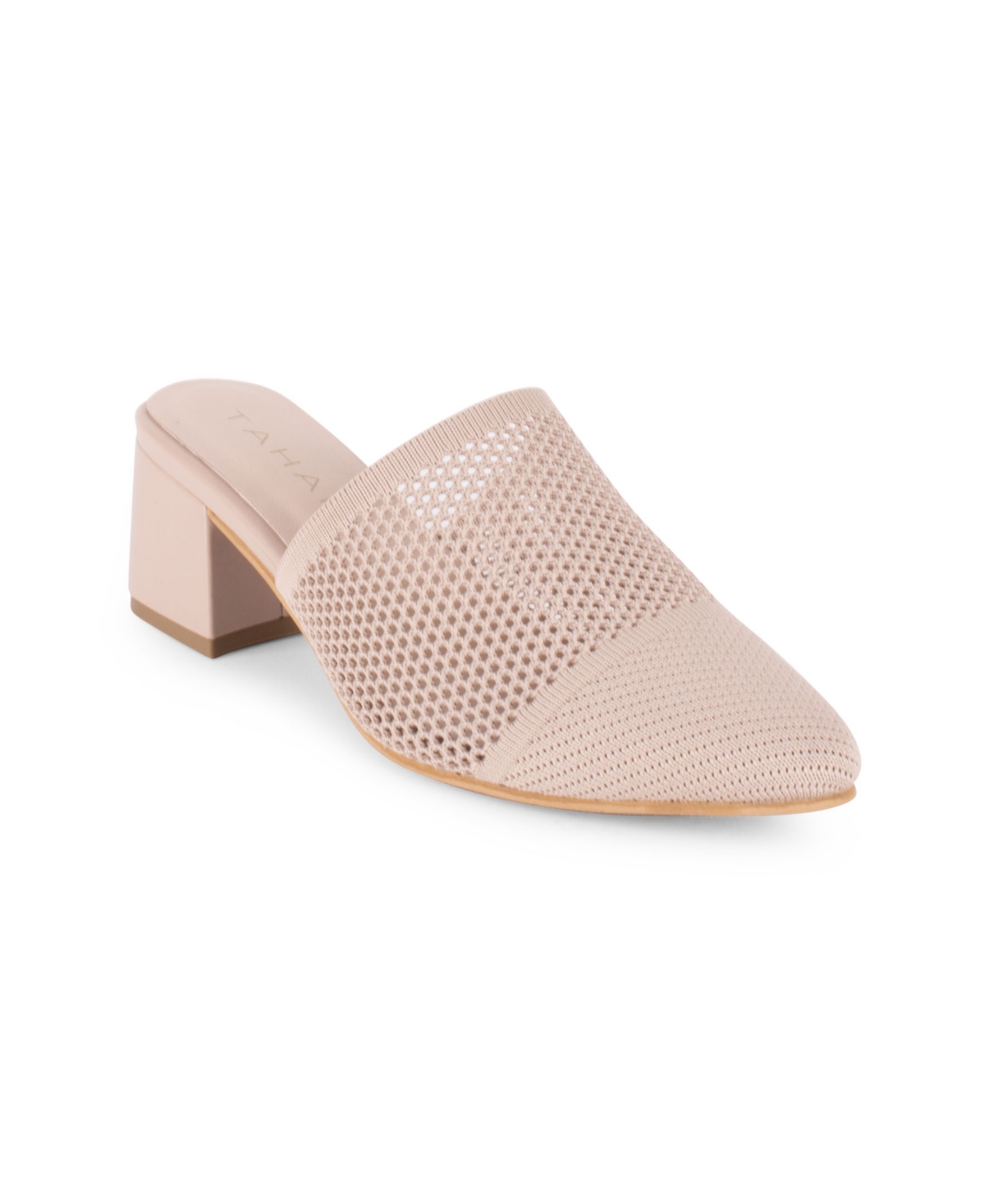 Tahari Women's Santorini Knit Slip-on Mules In Neutral