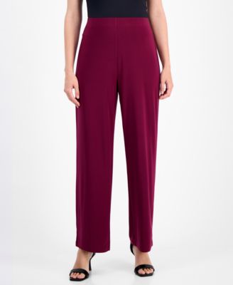 Petite Wide-Leg Pull-On Pants