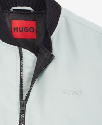 Men's Baken2435 Slim-Fit Satin Bomber Jacket