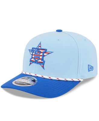 New Era - Men's Light Blue/Blue Houston Astros 2025 Fourth of July 9SEVENTY Adjustable Hat