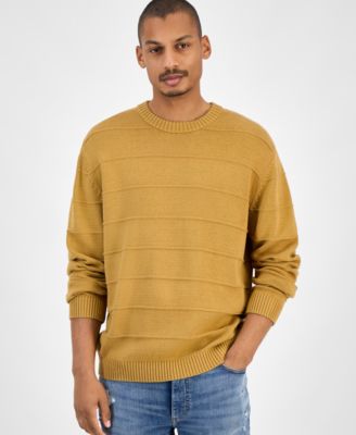 Sun + Stone - Men's Ribbed Crewneck Sweater, Macy's Exclusive