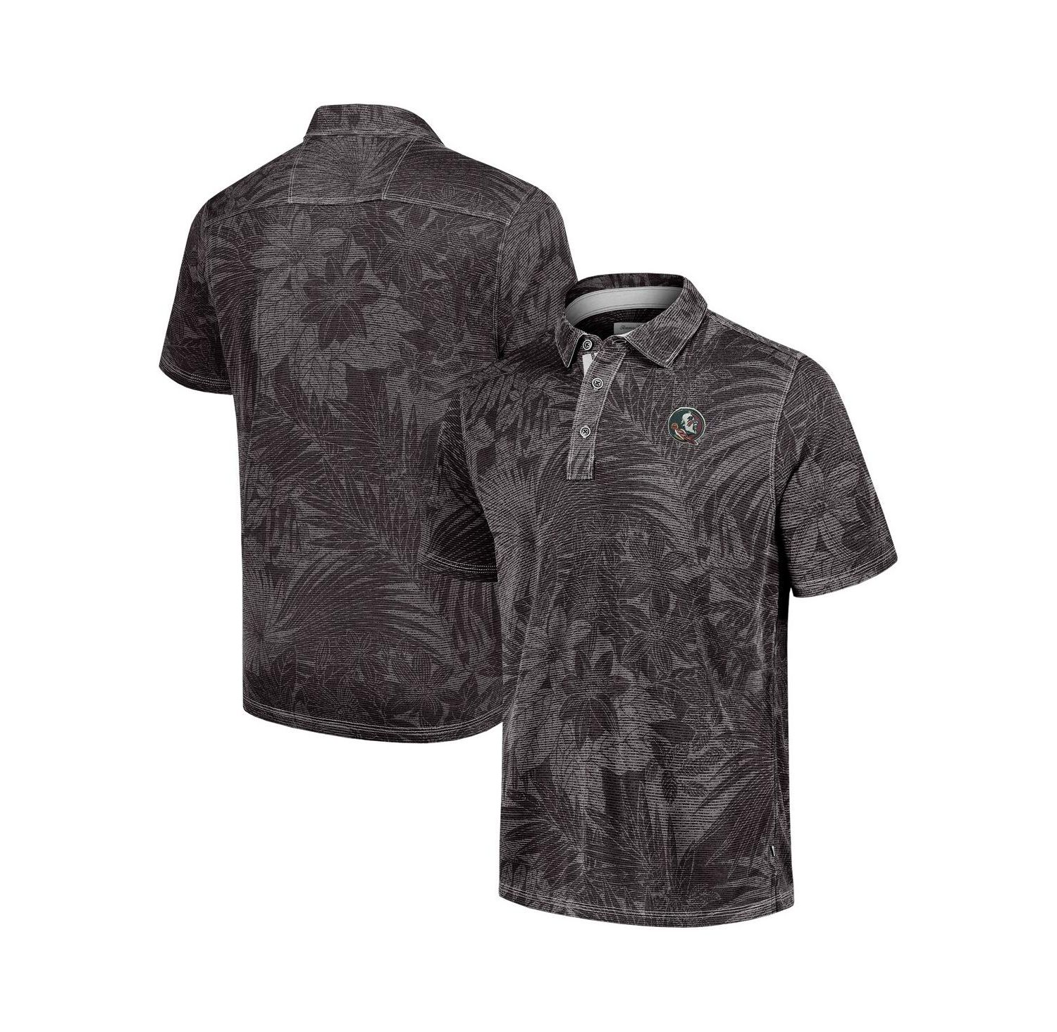 Men's Black Florida State Seminoles Sport Santiago Paradise Polo Shirt
