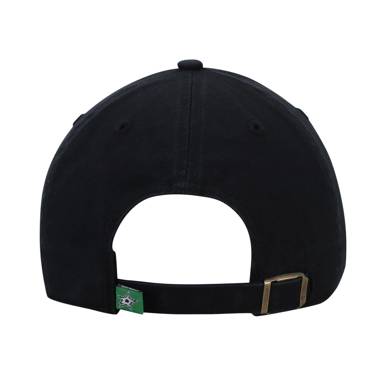 Men's Black Dallas Stars Logo Clean Up Adjustable Hat