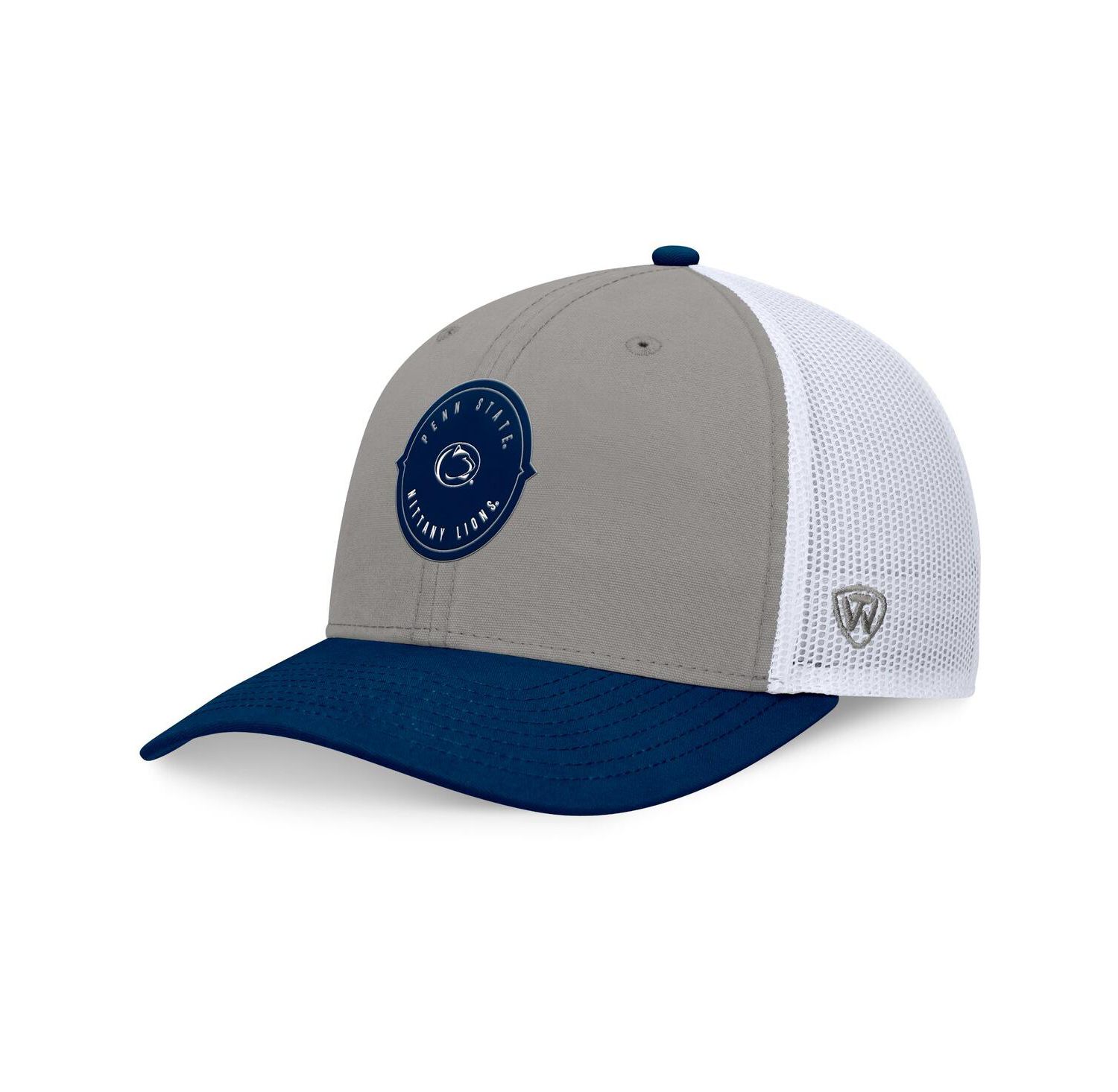 Men's Gray/Navy Penn State Nittany Lions Rob Trucker Adjustable Hat