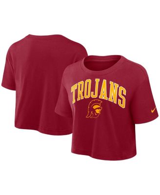 Nike - Women's Cardinal USC Trojans Athletic Prep Arch Performance Cropped T-Shirt