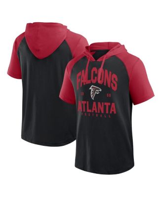 Logo Athletic - Men's Black Atlanta Falcons Prime Hoodie T-Shirt