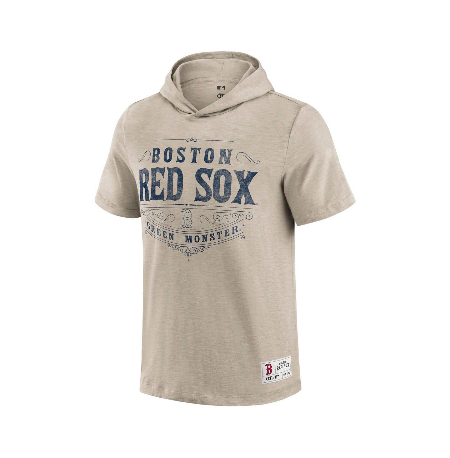 Мужская футболка Fanatics Darius Rucker Collection by Tan Boston Red Sox Hooded — фото 2