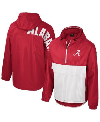 Colosseum - Men's Crimson Alabama Crimson Tide Reloaded Anorak Half-Zip Jacket