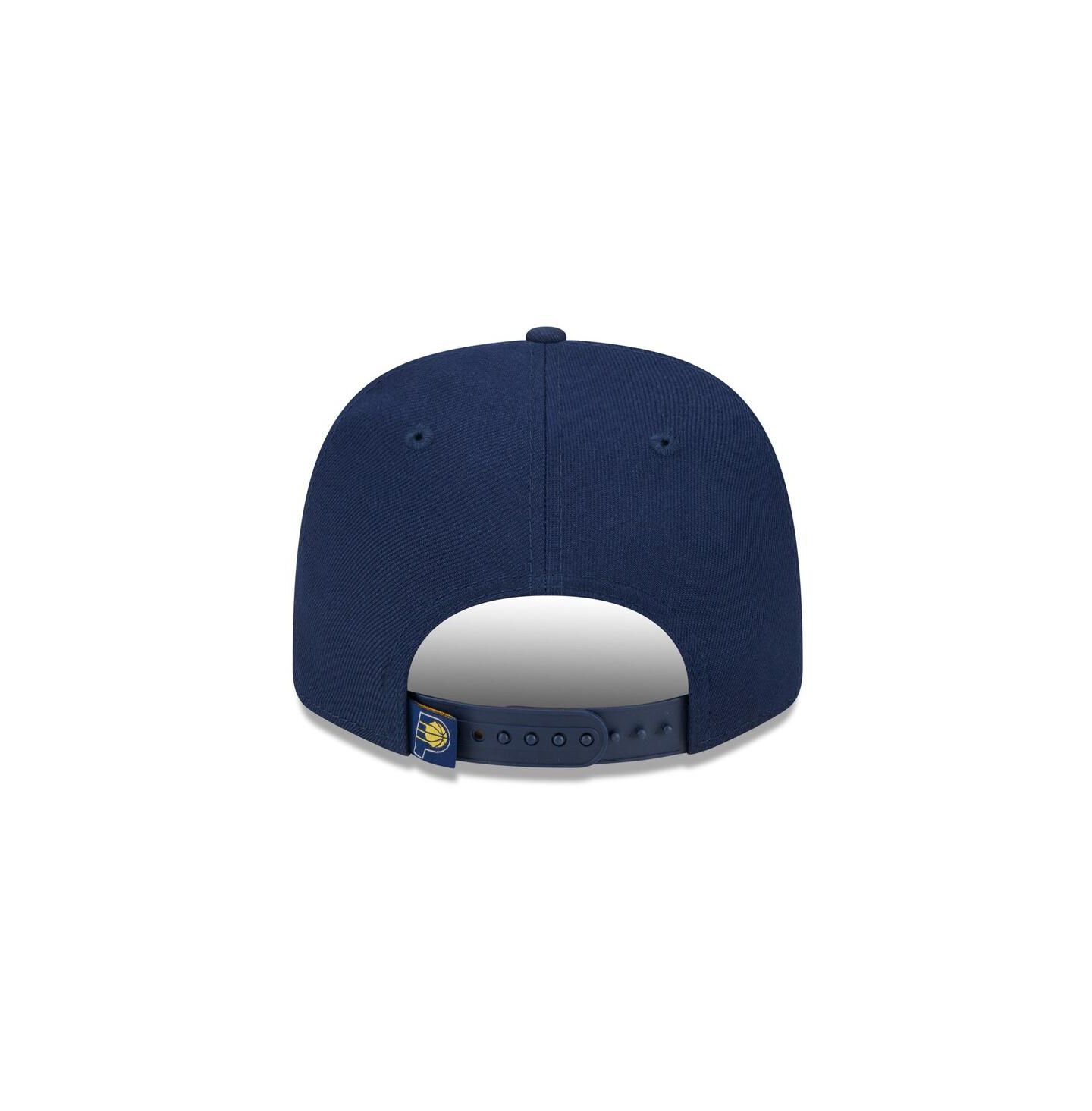 Мужской головной убор New Era Navy Indiana Pacers Core Logo 9SEVENTY Stretch-Snap Hat — фото 4