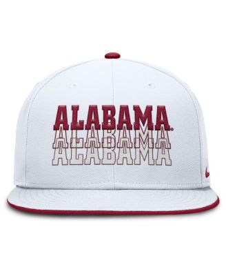 Men's White Alabama Crimson Tide True Primetime Performance Fitted Hat