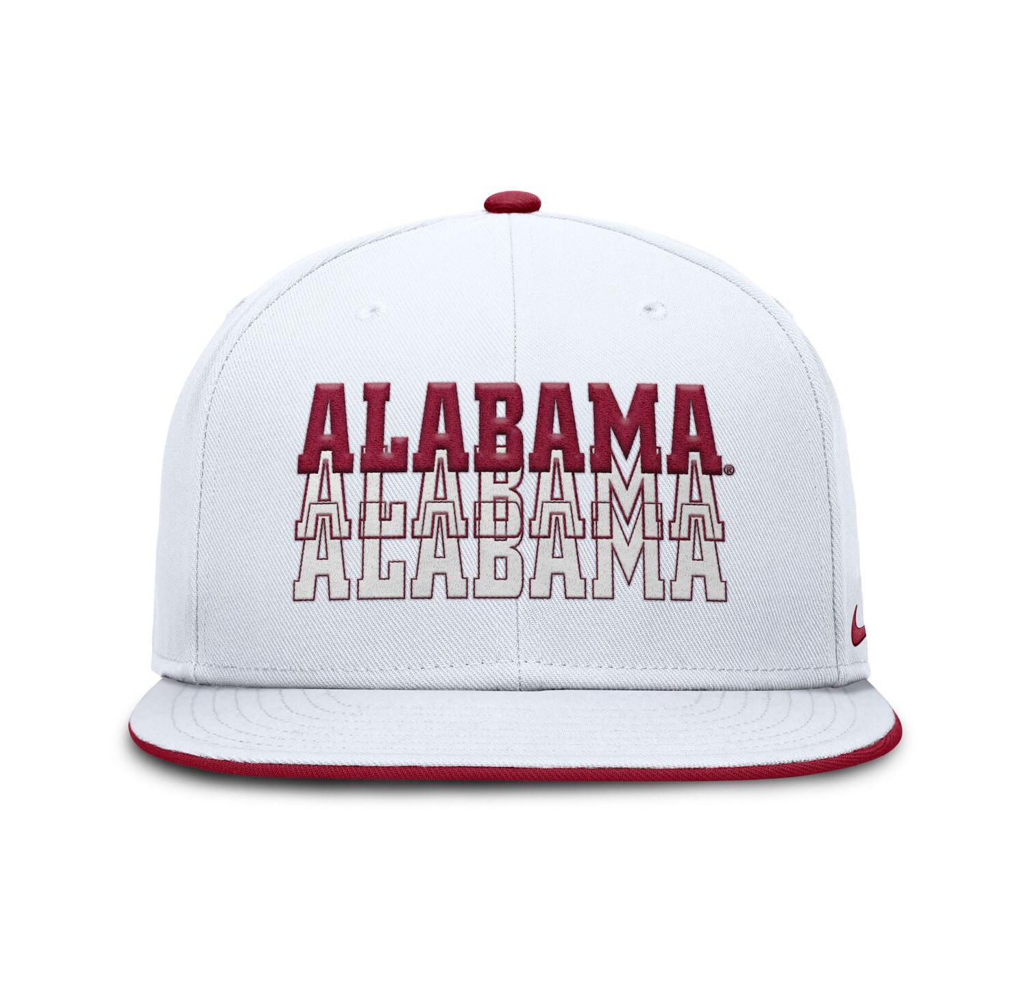 Men's White Alabama Crimson Tide True Primetime Performance Fitted Hat