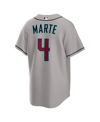 Men's Ketel Marte Gray Arizona Diamondbacks Road Replica Jersey