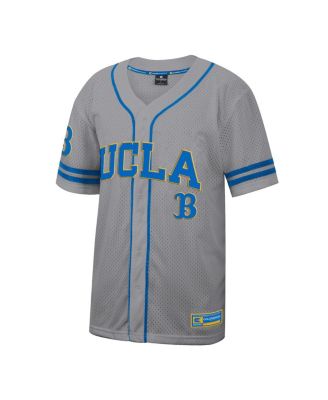 Men's Gray UCLA Bruins Free Spirited Baseball Jersey