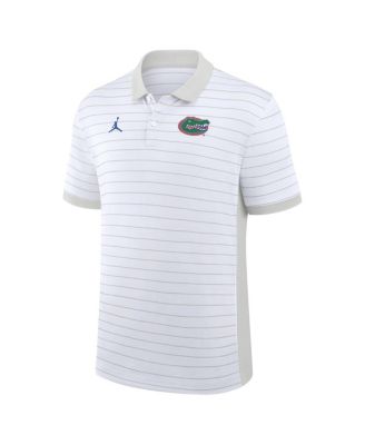 Men's White Florida Gators 2025 Early Season Coaches Sideline Victory Stripe Performance Polo Shirt