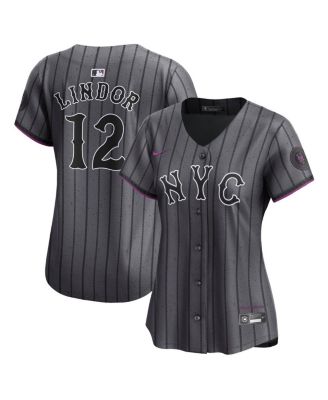 Women's Francisco Lindor Gray New York Mets City Connect Limited Jersey