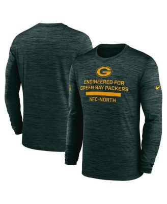 Nike - Men's Green Green Bay Packers Sideline Velocity Performance Long Sleeve T-Shirt
