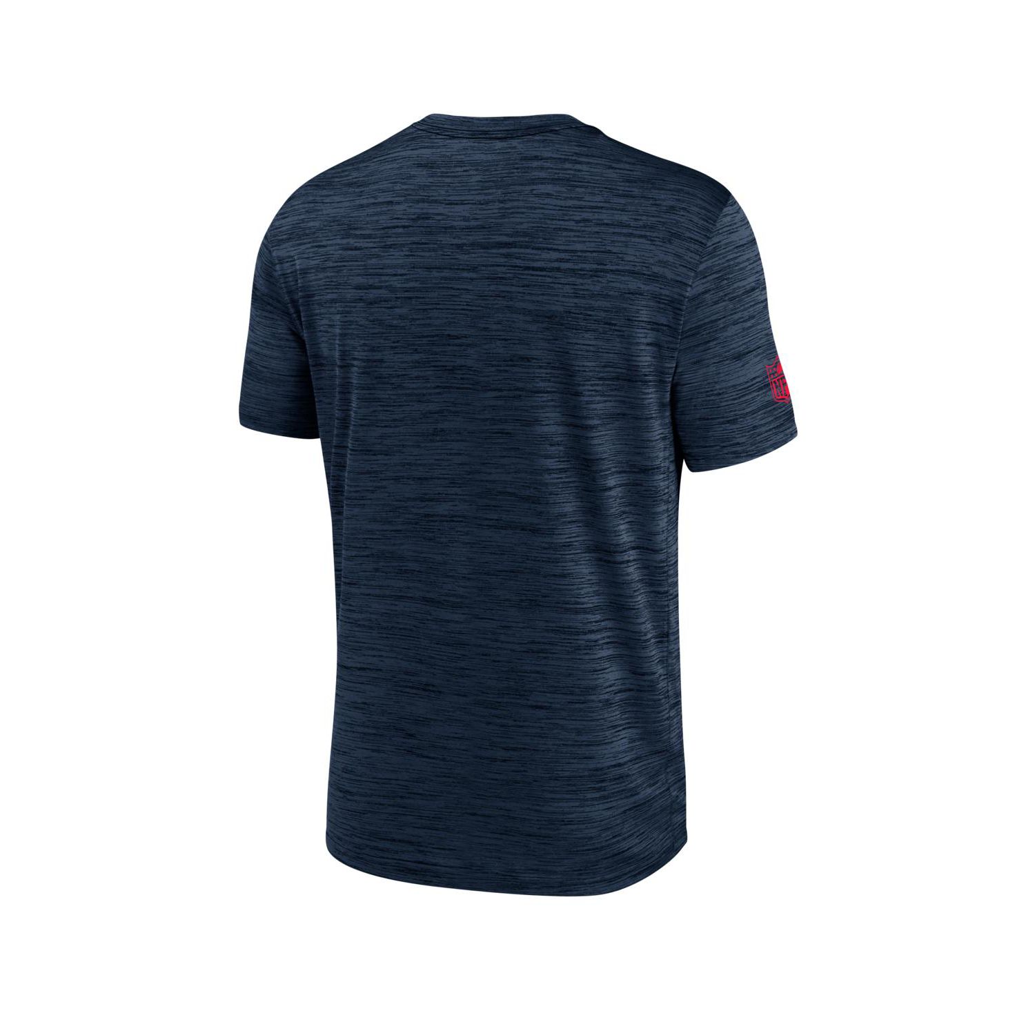 Men's Navy Houston Texans Big & Tall Sideline Velocity Performance T-Shirt