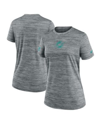 Nike - Women's Gray Miami Dolphins Sideline Velocity Performance T-Shirt