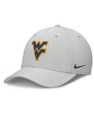 Nike - Men's Gray West Virginia Mountaineers Rise Practice Performance Adjustable Hat
