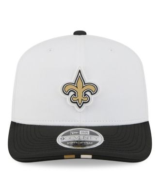 Men's White/Black New Orleans Saints 2025 NFL Training Camp 9SEVENTY Adjustable Hat
