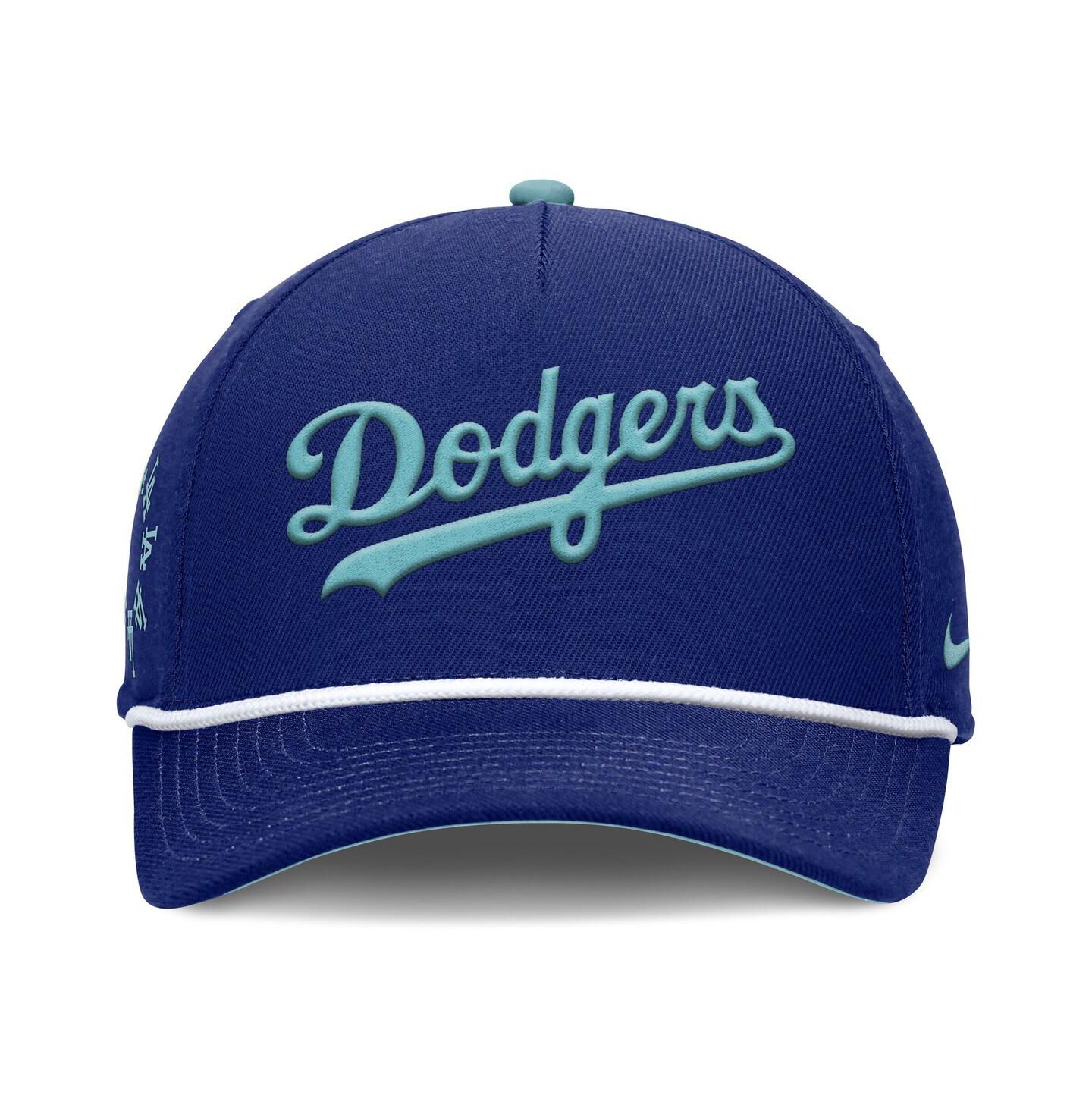Мужская кепка Nike Royal Los Angeles Dodgers Father's Day Rise Adjustable Hat — фото 2