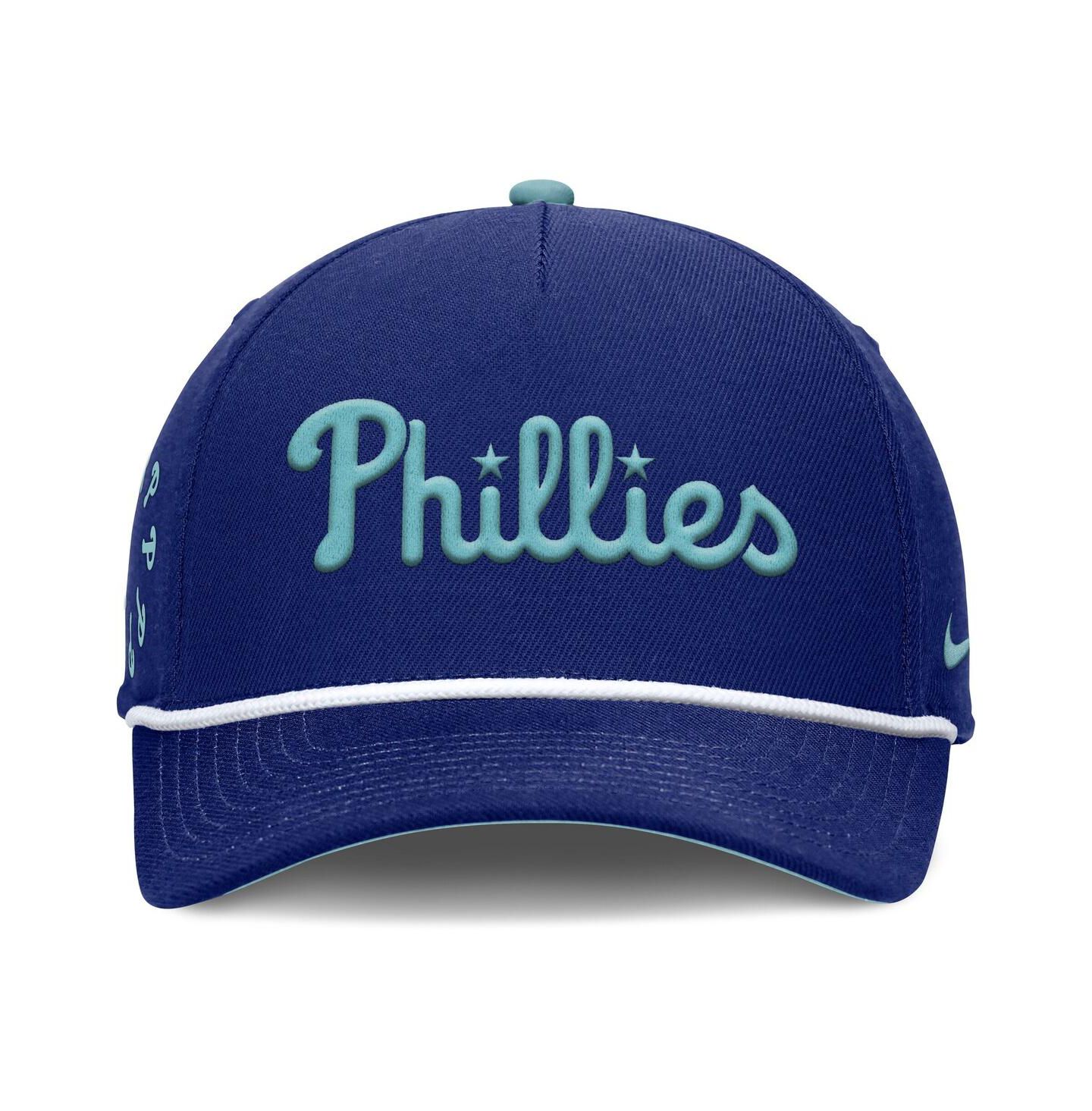 Мужская кепка Nike Royal Philadelphia Phillies Father's Day Rise Adjustable Hat — фото 2