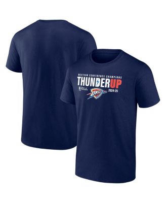 Fanatics - Men's Navy Oklahoma City Thunder 2025 Western Conference Champions Hometown Collection T-Shirt