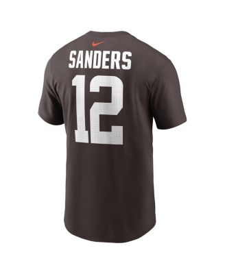 Men's Shedeur Sanders Brown Cleveland Browns 2025 NFL Draft Name Number T-Shirt