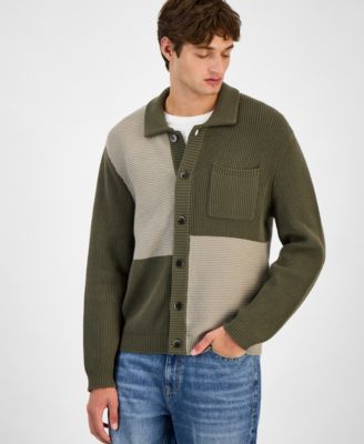 Men's Colorblocked Cardigan, Macy's Exclusive