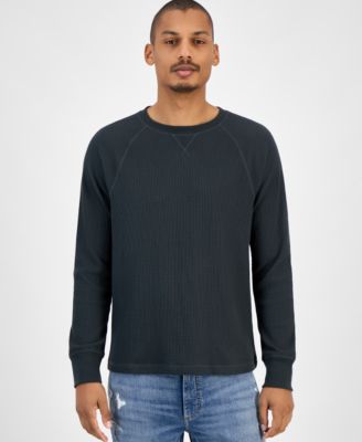 Sun + Stone - Men's Waffle-Knit Thermal Shirt, Macy's Exclusive