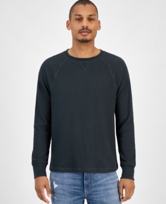 Sun + Stone Men's Waffle-Knit Thermal Shirt, Macy's Exclusive - Macy's