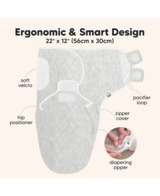 3pk Soothe Zippy Baby Swaddles 0-6 Months, Newborn Sleep Sacks, Zipper Swaddle, Wearable Swaddle Blanket
