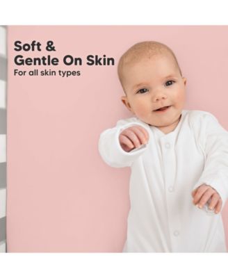 2pk Soothe Fitted Crib Sheets Neutral, Baby Crib Sheets, Fits Standard Nursery Baby Mattress