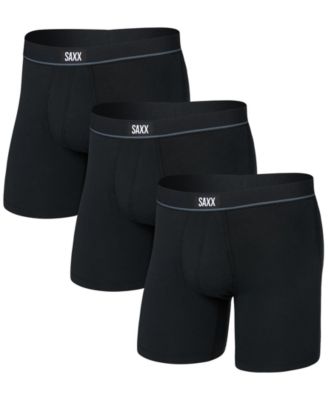 SAXX - Men's 3pk. Black Essential Cotton Underwear Set