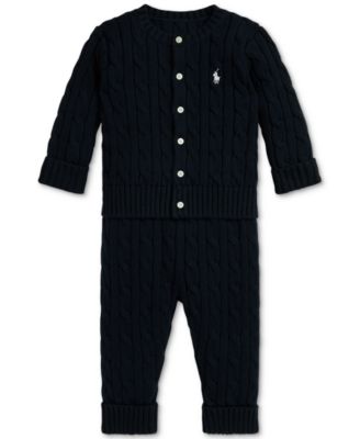 Polo Ralph Lauren - Baby Boys Sweater Cardigan & Pant Set
