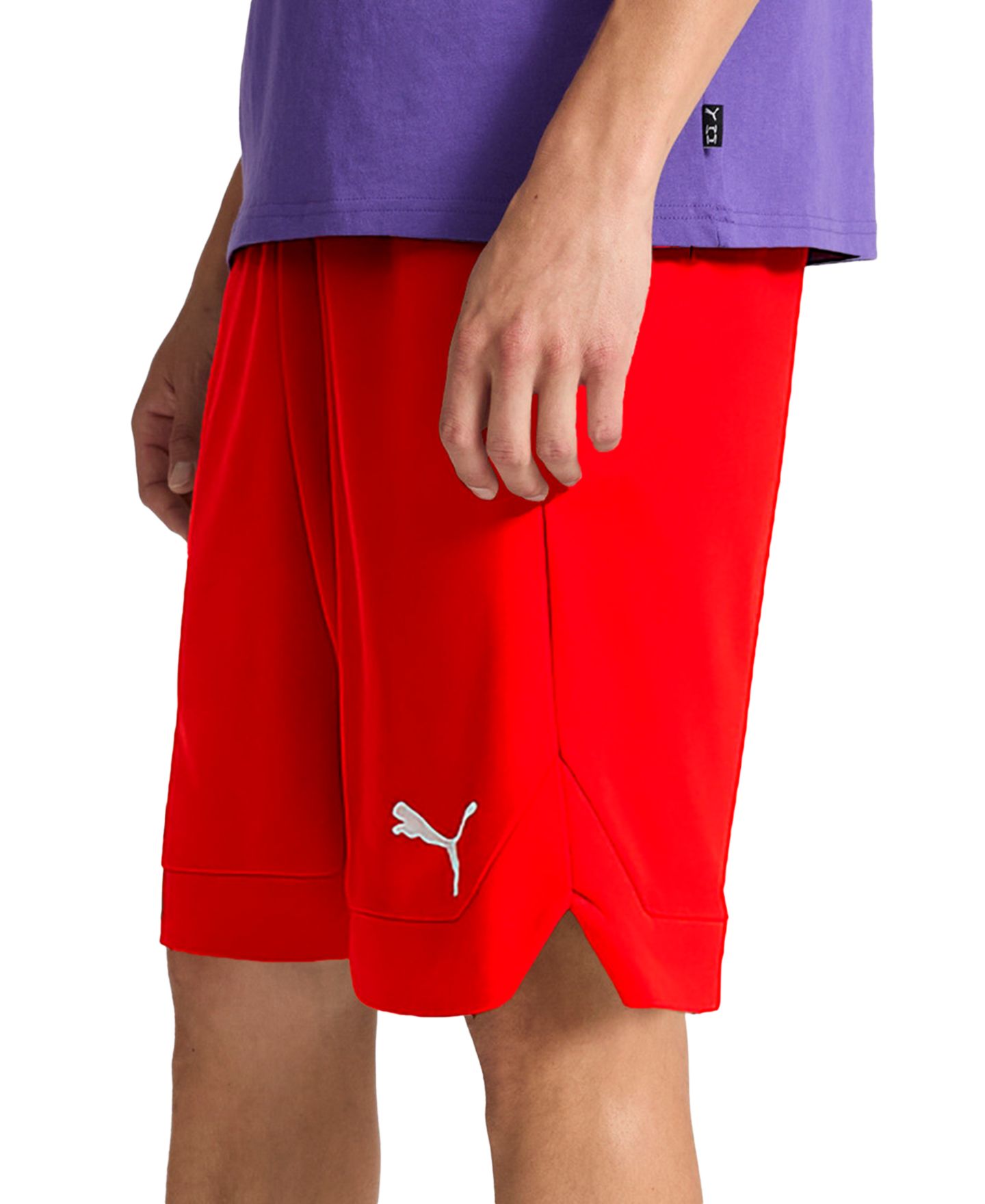Мужские шорты Puma Rtg Regular-Fit Drawstring Shorts, 10" inseam, цвет: Красный — фото 2