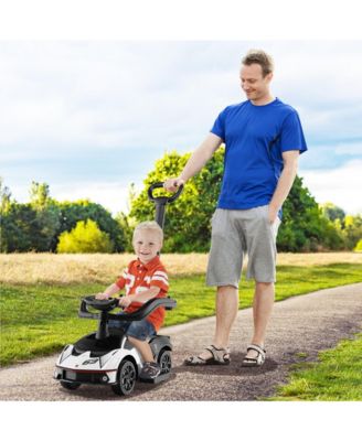 3-in-1 Licensed Lamborghini Ride on Push Car with Handle Guardrail