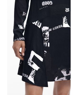 Women's Short newspaper dress