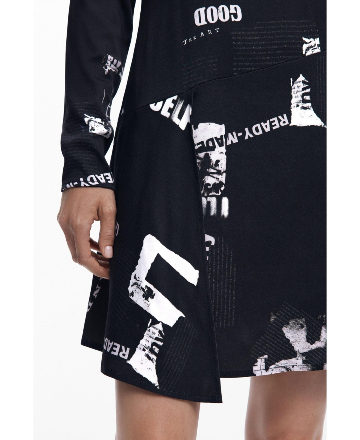 Desigual Women's Short newspaper dress
