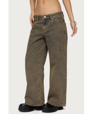 Women's Zahra Mud Wash Low Rise Jeans