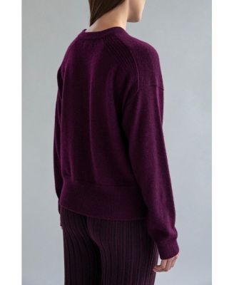 Women's 's Crew Neck Boxy Sweater