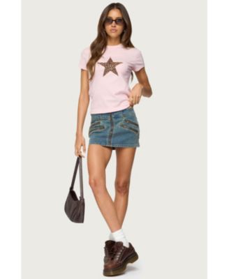Women's Narla Leopard Star T Shirt